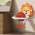 thumbnail image 1 of Aro de baloncesto plegable para niños pequeños, altura ajustable para juego de pelotas en casa y oficina, 1 of 8
