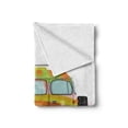thumbnail image 2 of Urban Graffiti Soft Flannel Fleece Throw Blanket, Hippie Campervan with Colorful Exterior Painting with Peace, Cozy Plush for Indoor and Outdoor Use, 60" x 80", Multicolor, by Ambesonne, 2 of 6