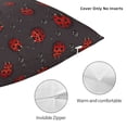 thumbnail image 3 of Pofeuu Red Ladybugs On Dark Background Print Double-sided plush pillowcase Square Throw Pillow Covers Pillows Cover for Living Room Bedroom Sofa Couch Cushion Cover（No pillow core）-24"x24", 3 of 7