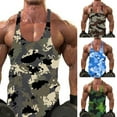 thumbnail image 5 of CENL Men Gym Tank Top Vest Sleeveless Bodybuilding Fit Muscle Tee T-shirt Camouflage, 5 of 9