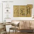 thumbnail image 4 of Elephant Stock Dental Clinic Tools Wall Art - Horizontal Multi Panel Canvas - Living Room Wall Decor - Patent Multi Panel - Black And Green Decor - 23" x 14", 4 of 4