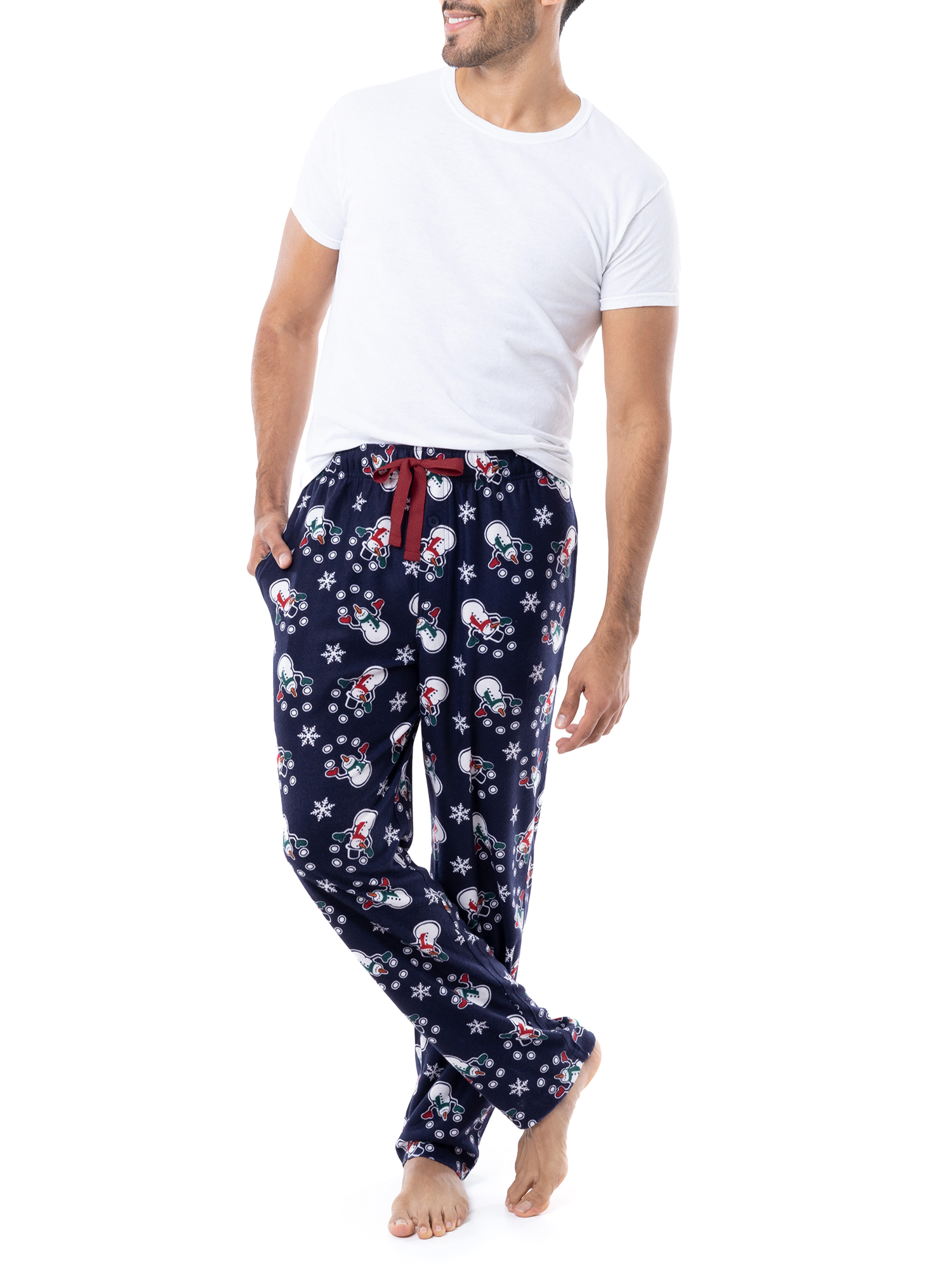 Fruit of the Loom Men's Holiday and Plaid Print Soft Microfleece Pajama Pant 2-Pack Bundle - image 12 of 15