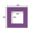 thumbnail image 3 of Dark Purple Acid Free 20x20 Picture Frame Mats with White Core Bevel Cut for 10x10 Pictures - Fits, 3 of 3