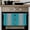 Turquoise, variant on Turquoise Ombre Kitchen Towels Set of 3, Water Absorbent Dish Towel, Grey Modern Art Farmhouse Decorative Hand Towels - Quick Drying Cloth for Cooking Baking, 18x28 Inch