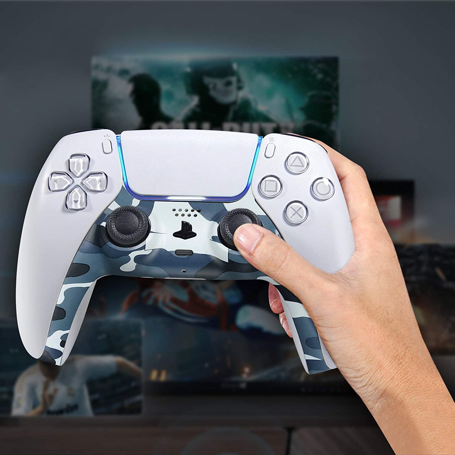 Green Replacement Controller Trim Faceplate Shell For PS5 Playstation 5 Dualsense