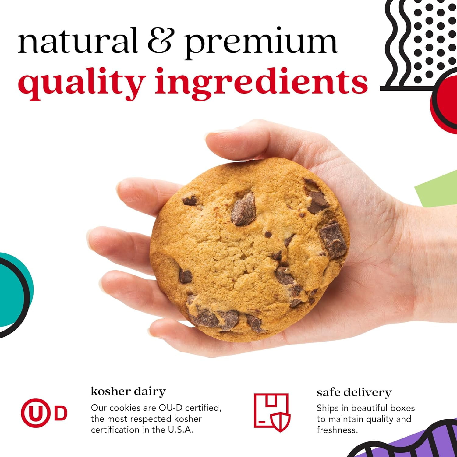 David's Cookies Handmade & Freshly Baked Cookies, Chocolate Chunks, 2 lbs