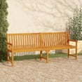 thumbnail image 1 of vidaXL Garden Bench 219 cm Solid Acacia Wood, 1 of 4