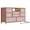 Pink, variant on Zzistar 8 Dresser TV Stand with AC Outlets and 2 USC Ports for 55'' TV, Wood Wide Console Table Chest of Drawers with 8 Deep Drawers