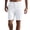 White, variant on Gym Shorts for Men Mens Workout Running Shorts 5 Inch Quick Dry Gym Training Shorts with Liner and Zipper Pocket Black,M