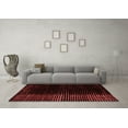 thumbnail image 3 of Ahgly Company Indoor Square Abstract Red Modern Area Rugs, 7' Square, 3 of 4