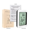 thumbnail image 3 of Medidor Electrónico De Temperatura Y Humedad Pantalla Digital Termómetro E Higrómetro Monitor De Temperatura De Humedad Para Oficina Sala De Estar Hogar Rz820, 3 of 7