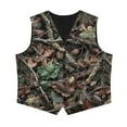 thumbnail image 4 of Garronmavis Camo Hunting Forest Boys Suit Vest Warm V Neck Adjustable Back Strap Vests Lightweight Sleeveless Slim Fit Casual Vests Outfit Fashion Boy's 3 Button Formal Suit Vest, 4 of 7
