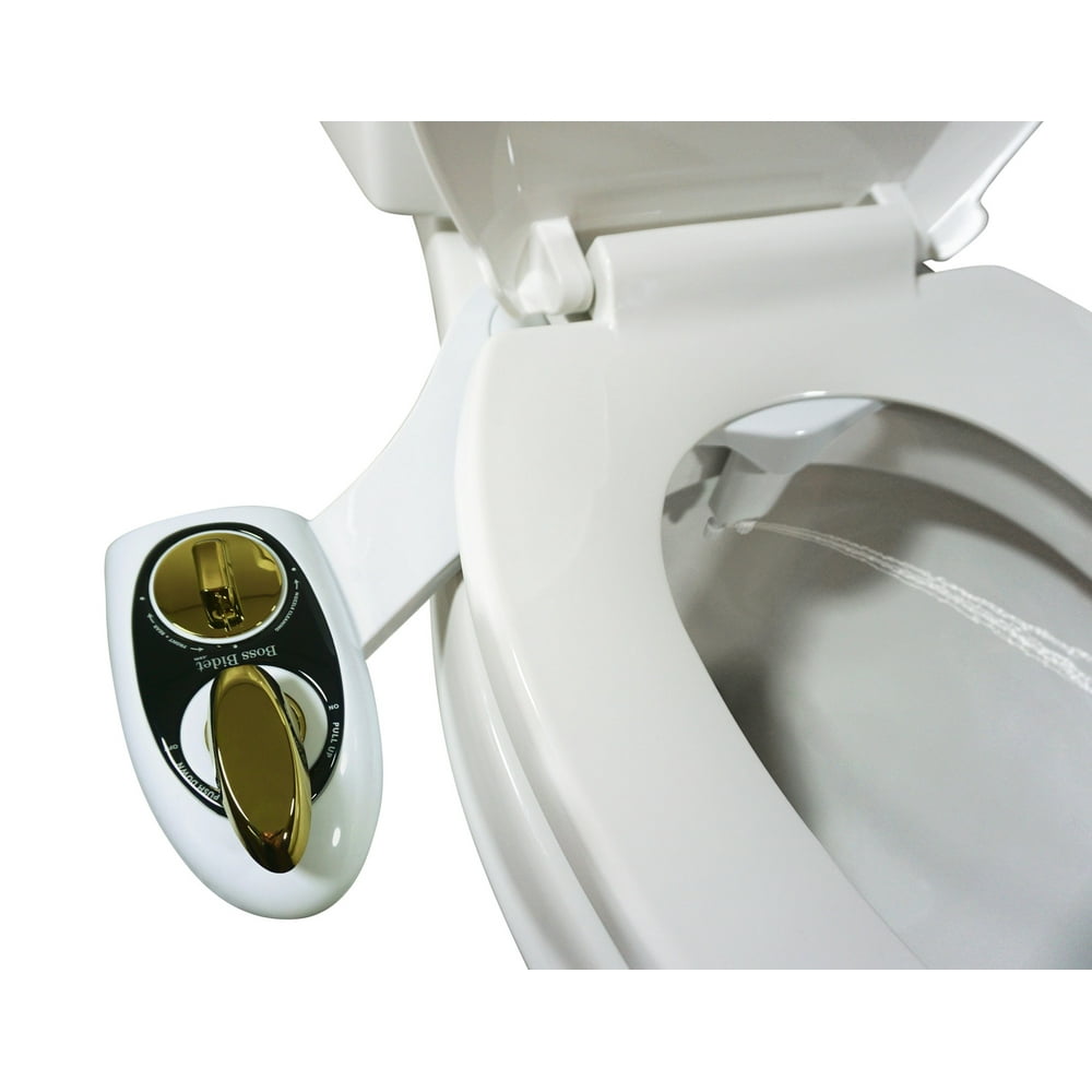 Boss Bidet Dual Nozzle Toilet Seat Attachment Self Cleaning