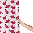 thumbnail image 6 of Pink Heart Cupid Arrow Pattern Shower Curtain, Love Backdrop Waterproof Bath Curtains for Bathroom Decorations, 72 x 72 inches, 6 of 7