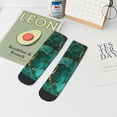 thumbnail image 7 of Naloa Green Gold Glitter Ankle Socks for Women Non Slip Socks No Show Socks Classic Low Cut Casual Socks Casual Socks, 7 of 7