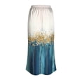 thumbnail image 7 of Axiiglly Maxi Skirts for Women High Waisted Satin Silk Floral Print Summer Beach Boho Flowy Long Skirts, S-2XL, 7 of 7