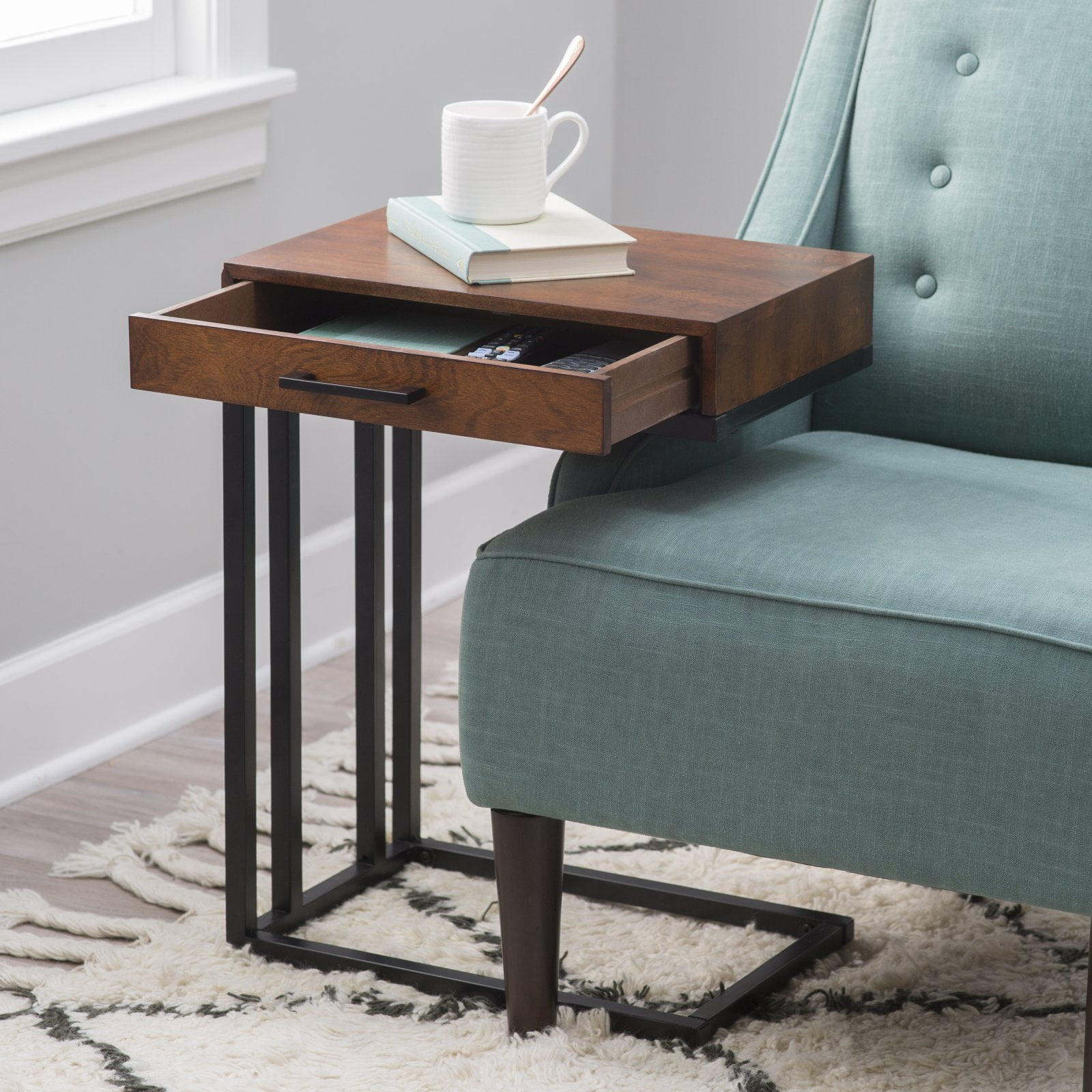 Drake C Table With Drawer Com