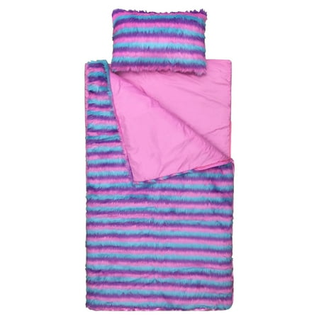 Limited Too Unicorn Fuzzy Slumber Bag And Mini Pillow Set By
