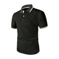 thumbnail image 2 of Golf Shirts for Men Super Stretch Jacquard Dry Fit Golf Moisture Wicking Short Sleeve Shirts for Men, 2 of 5