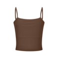 thumbnail image 5 of Weikingp Womens Camisole Tank Tops Camisole Tops For Women Built In Bra Womens Tank Tops Sleeveless Tops For Women Going Out Tops Brown XL, 5 of 7