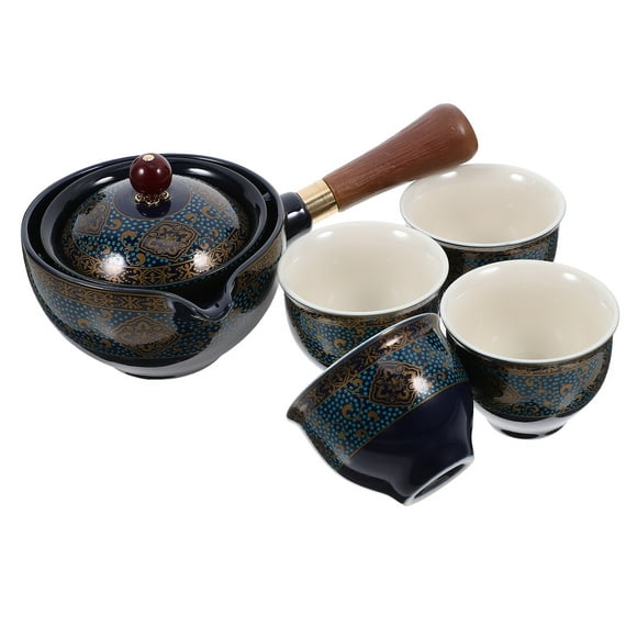 1 conjunto de té de estilo chino set Kong Fu Tazas de té de té Cerámica Suministros para el hogar