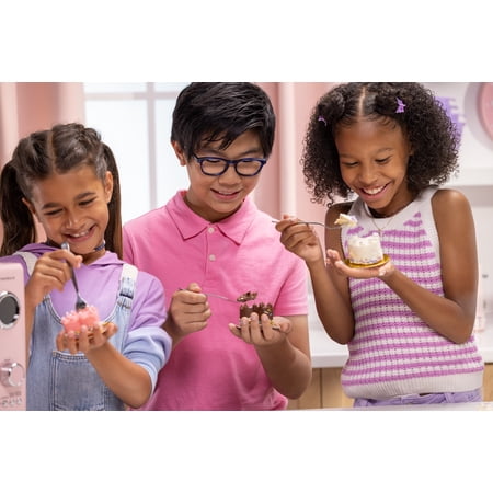 Tasty Tinies Bake Shop- Mini Baking Set w/ Strawberry Cake Mix, Vanilla Frosting, Unicorn Sprinkles