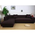 thumbnail image 3 of 2024 Sofa Covers for L Shape  2 Pieces Polyester Fabric Stretch Slipcovers 3 Seater (70”-90”) + 3 Seater (70”-90”) + 2 Pieces Pillow Covers for Sectional Sofa L-shape Couch, 3 of 7