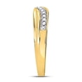 thumbnail image 3 of 10K Yellow Gold His Hers Round Diamond Cluster Wedding Set 1/3ctw, Women's Size: 5-10, Men's Size: 7-13, 3 of 4