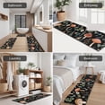 thumbnail image 5 of Brown Mushroom Flower Black Pattern Kitchen Rugs Sets Of 3,Kitchen Runner Rugs Non Skid Washable,Decorative Kitchen Floor Mats for Kitchen,Sink,Laundry,17"x30"+ 17"x47" + 17"x59", 5 of 6