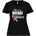 thumbnail image 3 of Inktastic Breast Cancer Awareness My Mimi is a Fighter Women's Plus Size T-Shirt, 3 of 5