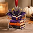 thumbnail image 5 of syligr Halloween Ornaments for Tree Decor, Acrylic Reading Theme Hanging Ornament, Spooky Holiday Decor for Window Wall Mantel, 2D Cute Inodoor Home Decor, Halloween Party Gift, 5 of 8