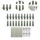 thumbnail image 2 of Kit de 40 pinzas para pesca de carpas, conos de cola giratorios y estuche de almacenamiento portátil. Verde oscuro, 2 of 9