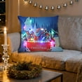 thumbnail image 5 of HOARBOEG Christmas LED Pillows with Flashing Lights, 15.74*15.74in Holiday Light Up Throw Pillows for Sofa Decor, 2 Mode Switching Christmas Gift, Santa Reindeer Printed Pillowcases, Battery Powered, 5 of 6