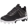 thumbnail image 1 of Under Armour Youth Glyde Rm Molded Fastpitch Softball Cleats Black/Black Medium 12K 12K Medium US/Black|Black, 1 of 8