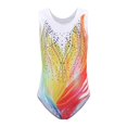 thumbnail image 1 of 5-14 Years Girls Gymnastics Leotards Bronzing Dance Sleeveless/Long Sleeve Dancewear Kids Leotards Athletic Ballet Dress, 1 of 5