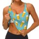 thumbnail image 3 of Fotbe Beer Sujetador Deportivo Largo sin Aros para Mujer con Almohadillas y Soporte Medio, Transpirable y Absorbente, Camiseta Tipo Chaleco o Tank Top-Medium, 3 of 8