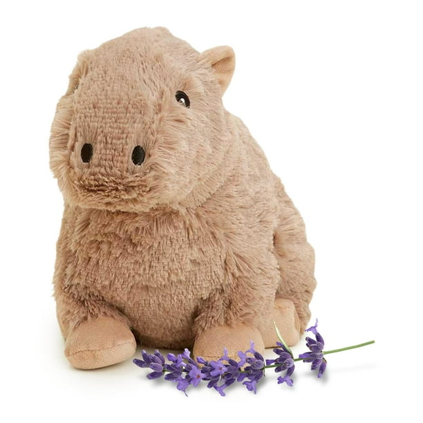 Peluche Warmies Capybara, apto para microondas y pesado