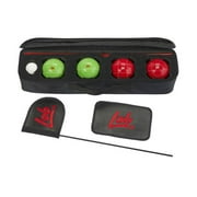 Lob Home Bocce Sport Outdoor Backyard Lawn Game Set with 5 Balls and Case