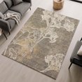 thumbnail image 6 of Addison Rugs Mayfield Premium Machine Washable Transitional Floral Khaki Rectangle Rug, 9' x 12', 6 of 6