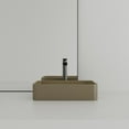 thumbnail image 3 of CASAINC Concrete Art Basin Rectangular Bathroom Vessel Sink in Taupe Clay with The Same Color Drainer, 3 of 8