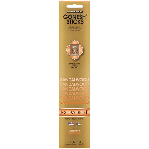 Gonesh Extra Rich Sandalwood Incense 20 Sticks