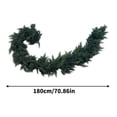 thumbnail image 2 of 5.9 FT Realistic Handmade Christmas Cedar Garland, Artificial Cypress Pine Needles Greenery Garland Ornaments for Mantel Table Stairs Fireplace Winter Holiday Christmas Decor Indoor Outdoor, 2 of 7