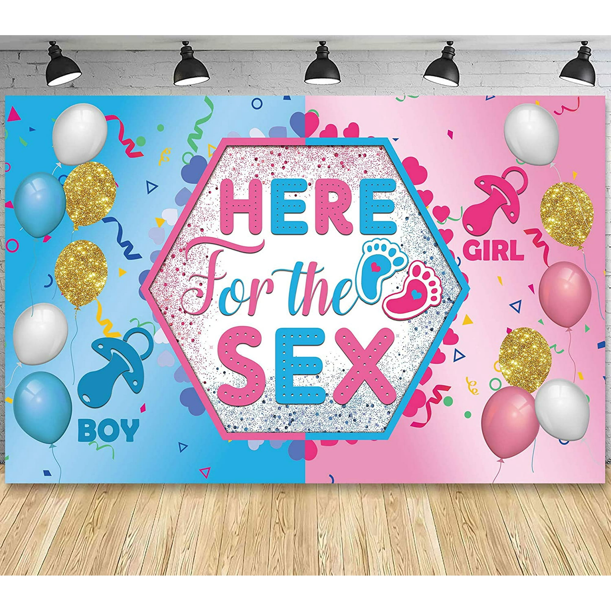 HERE for The Sex Extra Large Fabric Sign Poster Banner Backdrop for Baby  Gender Reveal Party Photo Booth Baby Shower Background Decorations Supplies  | Walmart Canada