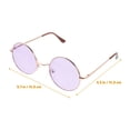 thumbnail image 2 of Sunglasses Vintage Metal Frame Kid Children Purple for Men Women Trendy Fitness, 2 of 6