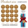 thumbnail image 2 of 320 Pcs Thank You Stickers 2 Inch Round Kraft Paper Stickers Appreciation Labels Self-Adhesive Waterproof Sticker for DIY handcrafting, 2 of 9