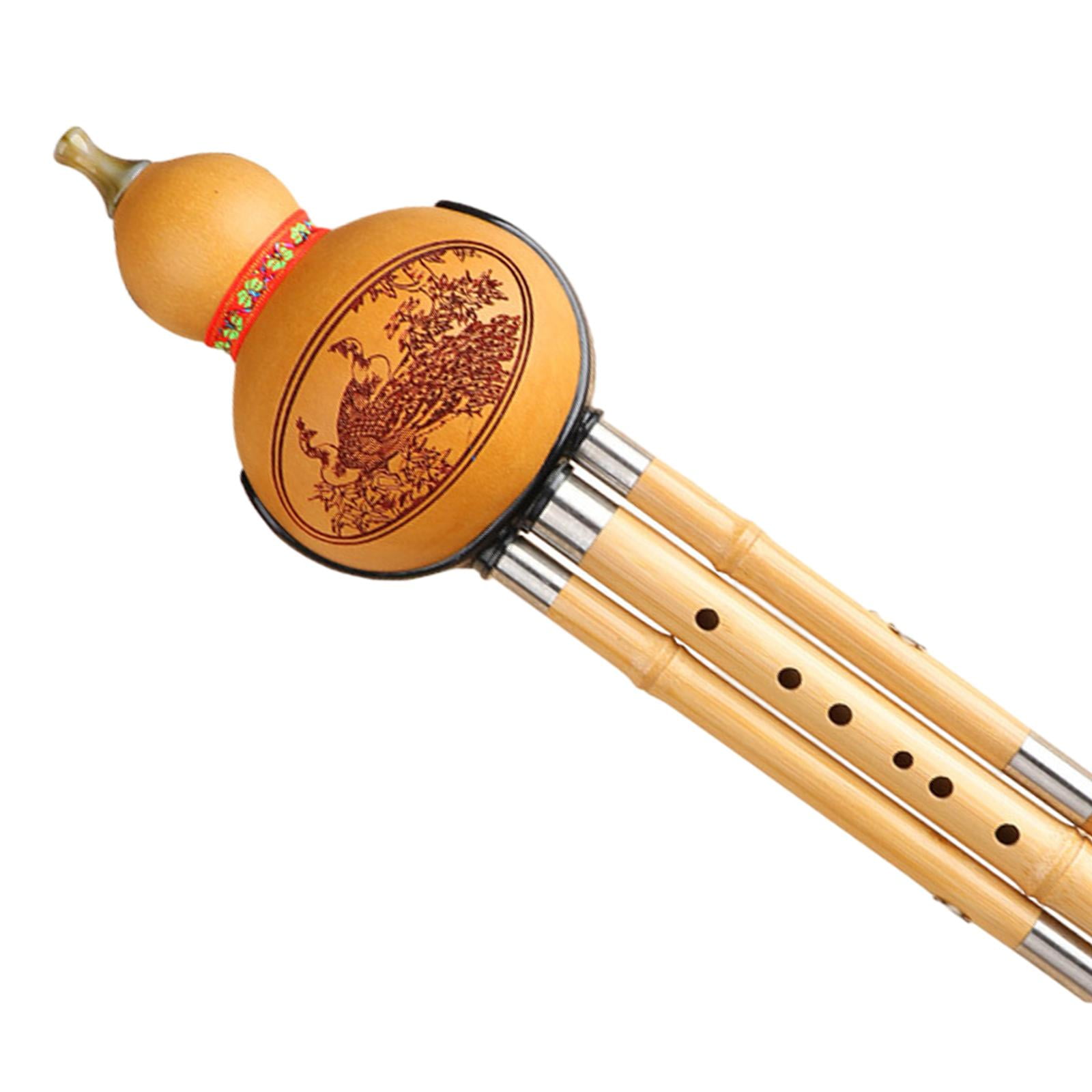 Hulusi Flute Instrument Chinese Musical Instrument for Performance Practice b flat key