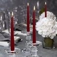 thumbnail image 6 of Bolsius Dark Red Taper Candles, 10" European Quality Dripless Unscented Candles, 8 Hour Long Candle Sticks, 4-Pack, 6 of 8