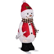 Northlight LED Lighted Animated Skiing Snowman Outdoor Christmas Figure - 24
