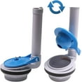 thumbnail image 4 of 3-Pack Replacement Toilet Baffle, Gerber 99-788 Compatible, 3" Baffle Replacement Stainless Steel Chain and Durable Rubber, Water Saving, High Performance, Easy Install - Blue, 4 of 5