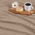 thumbnail image 4 of Superior Basketweave All-Season Cotton Blanket, California King, Khaki, 4 of 11